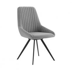 Andes and Alison 5-Piece Gray Fabric Rectangular Dining Set by Armen Living -Armen Living Online Shop gray black armen living dining room sets setandi5aigr c3 1000