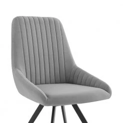 Andes and Alison 7-Piece Gray Fabric Rectangular Dining Set by Armen Living -Armen Living Online Shop gray black armen living dining room sets setandi7aigr fa 1000