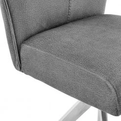 Monarch Swivel Dining Room Accent Chair in Grey Fabric and Brushed Stainless Steel (Set of 2) by Armen Living 15 Monarch Swivel Dining Room Accent Chair in Grey Fabric and Brushed Stainless Steel (Set of 2) by Armen Living -Armen Living Online Shop gray brushed stainless steel armen living dining chairs lcmnsigry 44 1000