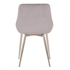 Heidi Contemporary Dining Chair in Gold Metal Finish and Pink Velvet by Armen Living -Armen Living Online Shop gray chrome armen living dining chairs lchesigldpnk 1f 1000