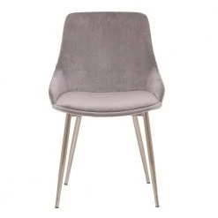 Heidi Contemporary Dining Chair in Gold Metal Finish and Pink Velvet by Armen Living -Armen Living Online Shop gray chrome armen living dining chairs lchesigldpnk c3 1000