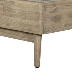 Baly Acacia Mid-Century Gray Sandblast Platform Queen Bed by Armen Living -Armen Living Online Shop gray sandblast armen living panel beds lclfbdgrqn 1f 1000