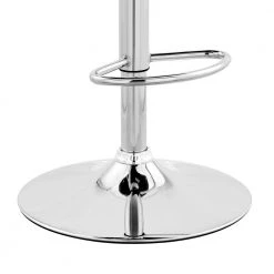 Colby 25-43 in. Adjustable Height High Back Grey Faux Leather and Chrome Finish Bar Stool by Armen Living -Armen Living Online Shop gray walnut armen living bar stools lccybawagr 76 1000