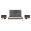 Makena 3-Piece Grey Acacia King Bedroom Set by Armen Living 1 Makena 3-Piece Grey Acacia King Bedroom Set by Armen Living -Armen Living Online Shop grey armen living bedroom sets setmkbdkg3a 64 1000