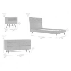 Makena 4-Piece Grey Acacia Queen Bedroom Set by Armen Living 18 Makena 4-Piece Grey Acacia Queen Bedroom Set by Armen Living -Armen Living Online Shop grey armen living bedroom sets setmkbdqn4a 76 1000