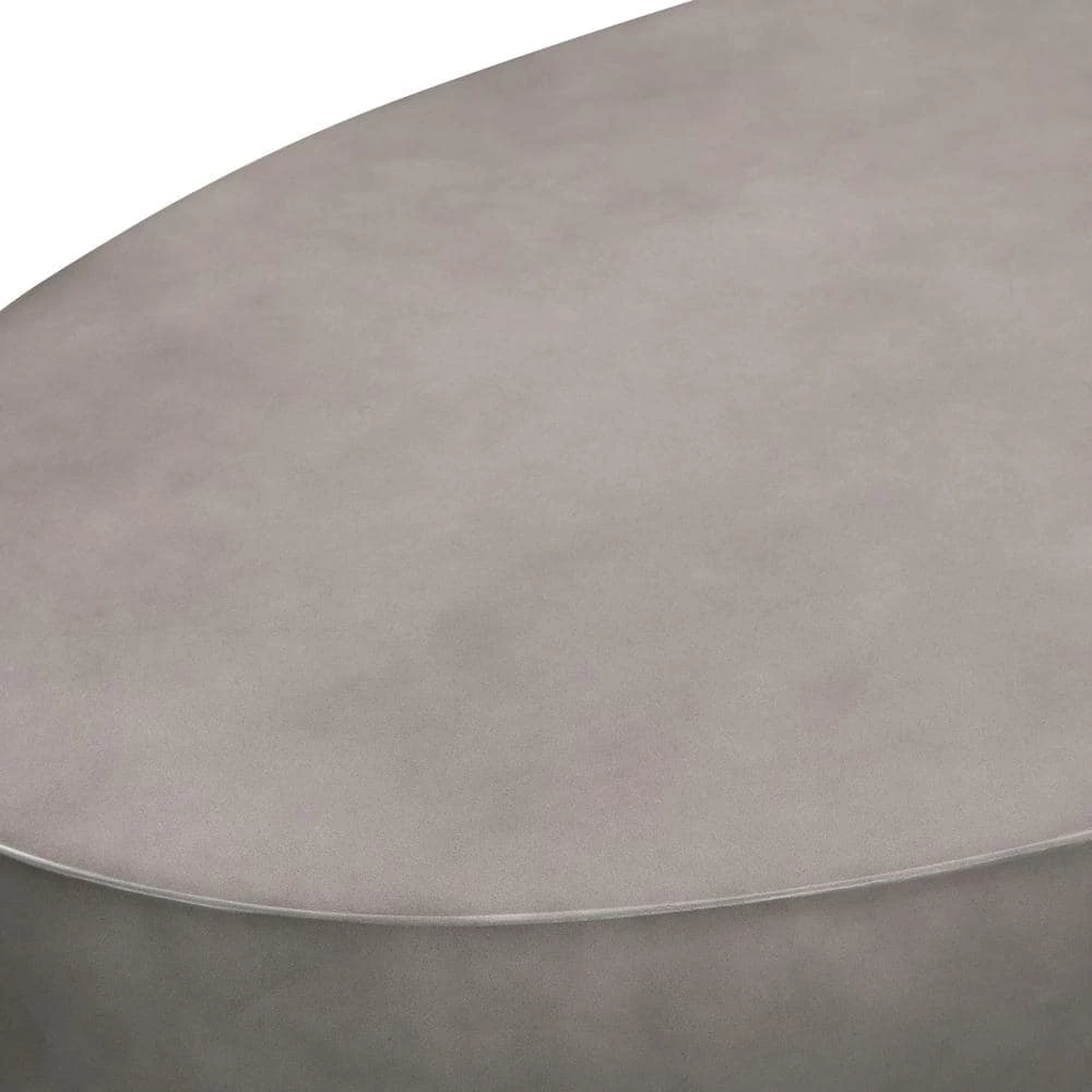 Anais 51 in. Grey Round Concrete Coffee Table by Armen Living 7 Anais 51 in. Grey Round Concrete Coffee Table by Armen Living - Image 5