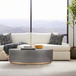 Anais 51 in. Grey Round Concrete Coffee Table by Armen Living 19 Anais 51 in. Grey Round Concrete Coffee Table by Armen Living -Armen Living Online Shop grey armen living coffee tables lcawcogr 31 1000