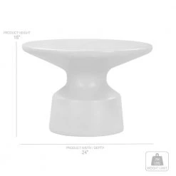 Sephie 24 in. Grey Round Concrete Coffee Table by Armen Living -Armen Living Online Shop grey armen living coffee tables lcsfcoccgr 44 1000