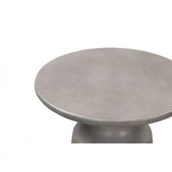 Sephie 24 in. Grey Round Concrete Coffee Table by Armen Living -Armen Living Online Shop grey armen living coffee tables lcsfcoccgr 4f 1000