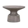 Sephie 24 in. Grey Round Concrete Coffee Table by Armen Living -Armen Living Online Shop grey armen living coffee tables lcsfcoccgr 64 1000