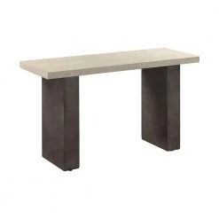 Abbey 52 in. L Grey 30 in. H Rectangle Oak Wood Console Table by Armen Living