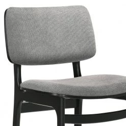 Lima Black and Grey Wood Accent Fabric Dining Chairs (Set of 2) by Armen Living 15 Lima Black and Grey Wood Accent Fabric Dining Chairs (Set of 2) by Armen Living -Armen Living Online Shop grey armen living dining chairs lclmsigrbl 44 1000