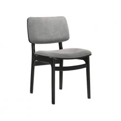 Lima Black and Grey Wood Accent Fabric Dining Chairs (Set of 2) by Armen Living 12 Lima Black and Grey Wood Accent Fabric Dining Chairs (Set of 2) by Armen Living -Armen Living Online Shop grey armen living dining chairs lclmsigrbl c3 1000