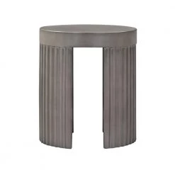 Wave 16 in. W Grey 18 in. H Round Concrete End Table by Armen Living -Armen Living Online Shop grey armen living end side tables lclkstgr 4f 1000