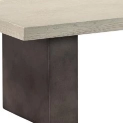 Abbey 87 in. Rectangle Grey Oak Wood Top with Concrete Frame (Seats 8) by Armen Living -Armen Living Online Shop grey armen living kitchen dining tables lcajdigr 1f 1000
