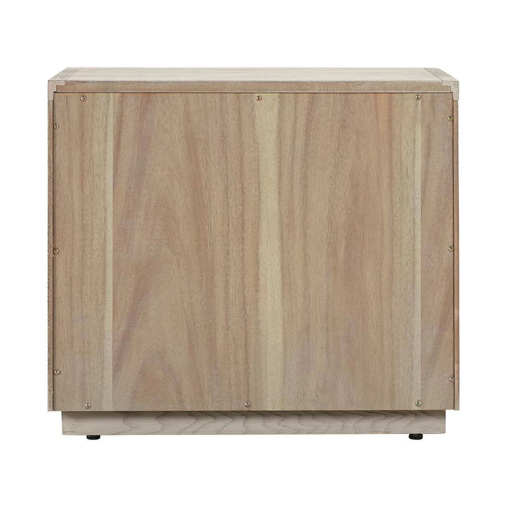 Abbey 2-Drawer Grey Nightstand 21 in. H x 17 in. W x 24 in. D by Armen Living 7 Abbey 2-Drawer Grey Nightstand 21 in. H x 17 in. W x 24 in. D by Armen Living - Image 5