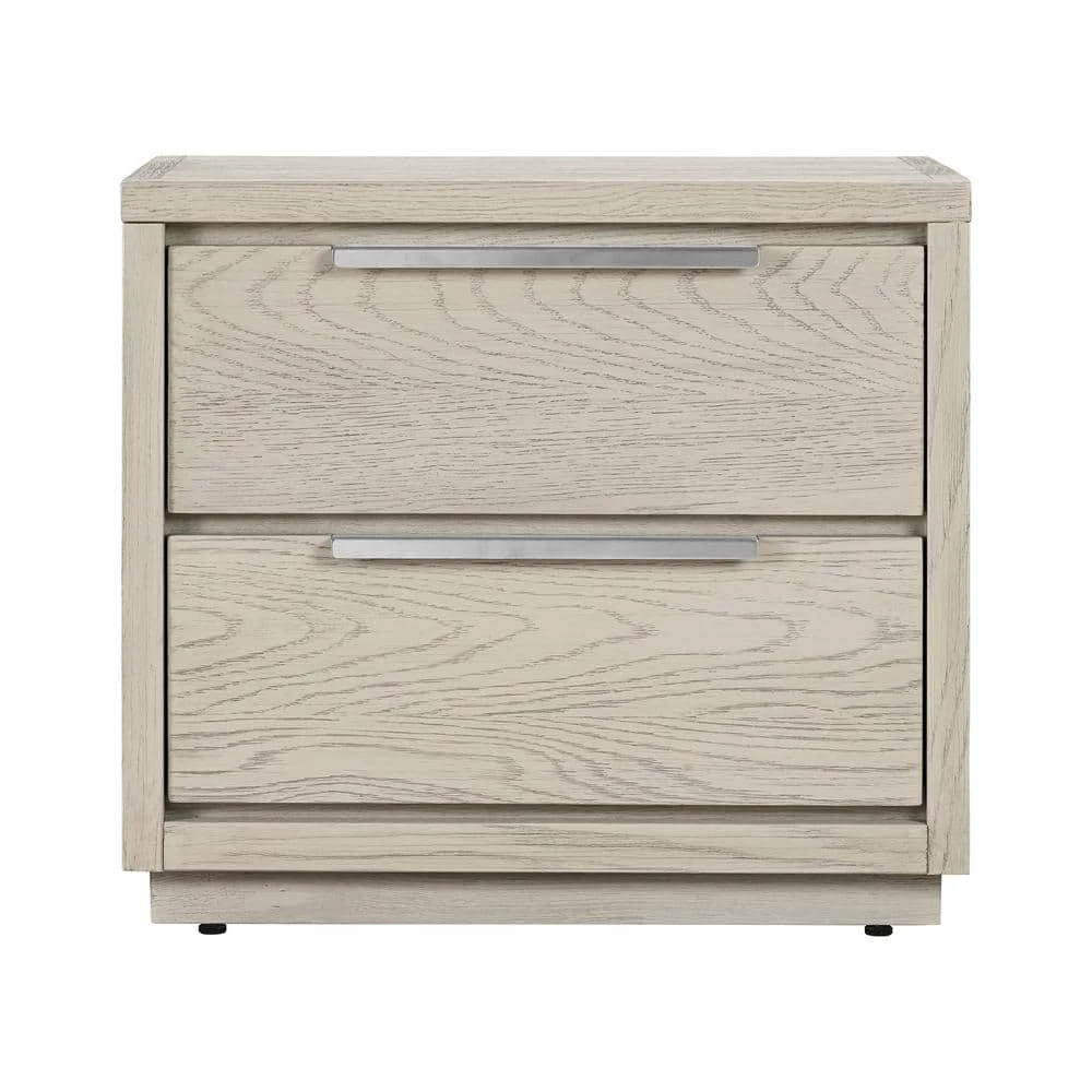 Abbey 2-Drawer Grey Nightstand 21 in. H x 17 in. W x 24 in. D by Armen Living 3 Abbey 2-Drawer Grey Nightstand 21 in. H x 17 in. W x 24 in. D by Armen Living