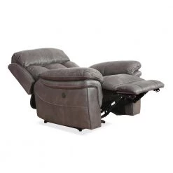 Estelle Gunmetal Polyester Fabric Recliner Chair by Armen Living -Armen Living Online Shop gunmetal armen living recliners lces1gm 77 1000
