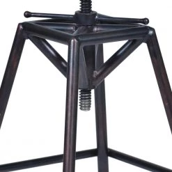 Osbourne Adjustable Bar Stool in Industrial Copper Metal by Armen Living -Armen Living Online Shop industrial copper armen living bar stools lcosstreco26 4f 1000