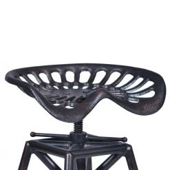 Osbourne Adjustable Bar Stool in Industrial Copper Metal by Armen Living -Armen Living Online Shop industrial copper armen living bar stools lcosstreco26 c3 1000