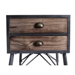 Mathis Industrial Grey 2-Drawer End Table by Armen Living -Armen Living Online Shop industrial grey armen living end side tables lcmtlasbpi 1f 1000