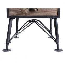 Mathis Industrial Grey 2-Drawer End Table by Armen Living -Armen Living Online Shop industrial grey armen living end side tables lcmtlasbpi 44 1000