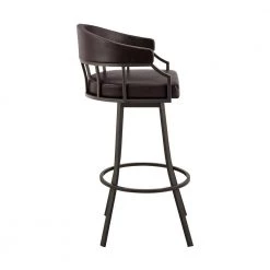 Valerie 40 in. Brown Metal Bar Stool with Faux Leather Seat by Armen Living 14 Valerie 40 in. Brown Metal Bar Stool with Faux Leather Seat by Armen Living -Armen Living Online Shop java brown armen living bar stools lcvlbajvcho30 4f 1000