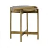 Dua 20 in. H Grey Antique Brass Concrete End Table by Armen Living -Armen Living Online Shop medium grey concrete top antique brass metal armen living end side tables lcdulacc 64 1000