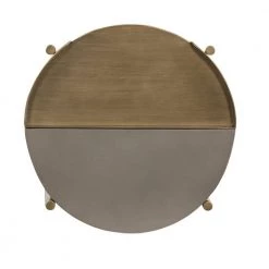 Dua 20 in. H Grey Antique Brass Concrete End Table by Armen Living 9 Dua 20 in. H Grey Antique Brass Concrete End Table by Armen Living -Armen Living Online Shop medium grey concrete top antique brass metal armen living end side tables lcdulacc c3 1000
