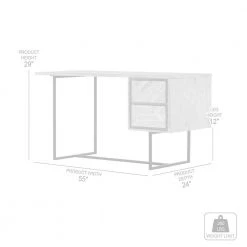 Peridot 24 in. Rectangular Natural Acacia 2-Drawer Writing Desk by Armen Living -Armen Living Online Shop natural armen living writing desks lcpedenat 76 1000