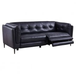 Primrose Dark Metal and Navy Genuine Leather Contemporary Sofa by Armen Living 14 Primrose Dark Metal and Navy Genuine Leather Contemporary Sofa by Armen Living -Armen Living Online Shop navy armen living sofas couches lcpr3nv 4f 1000