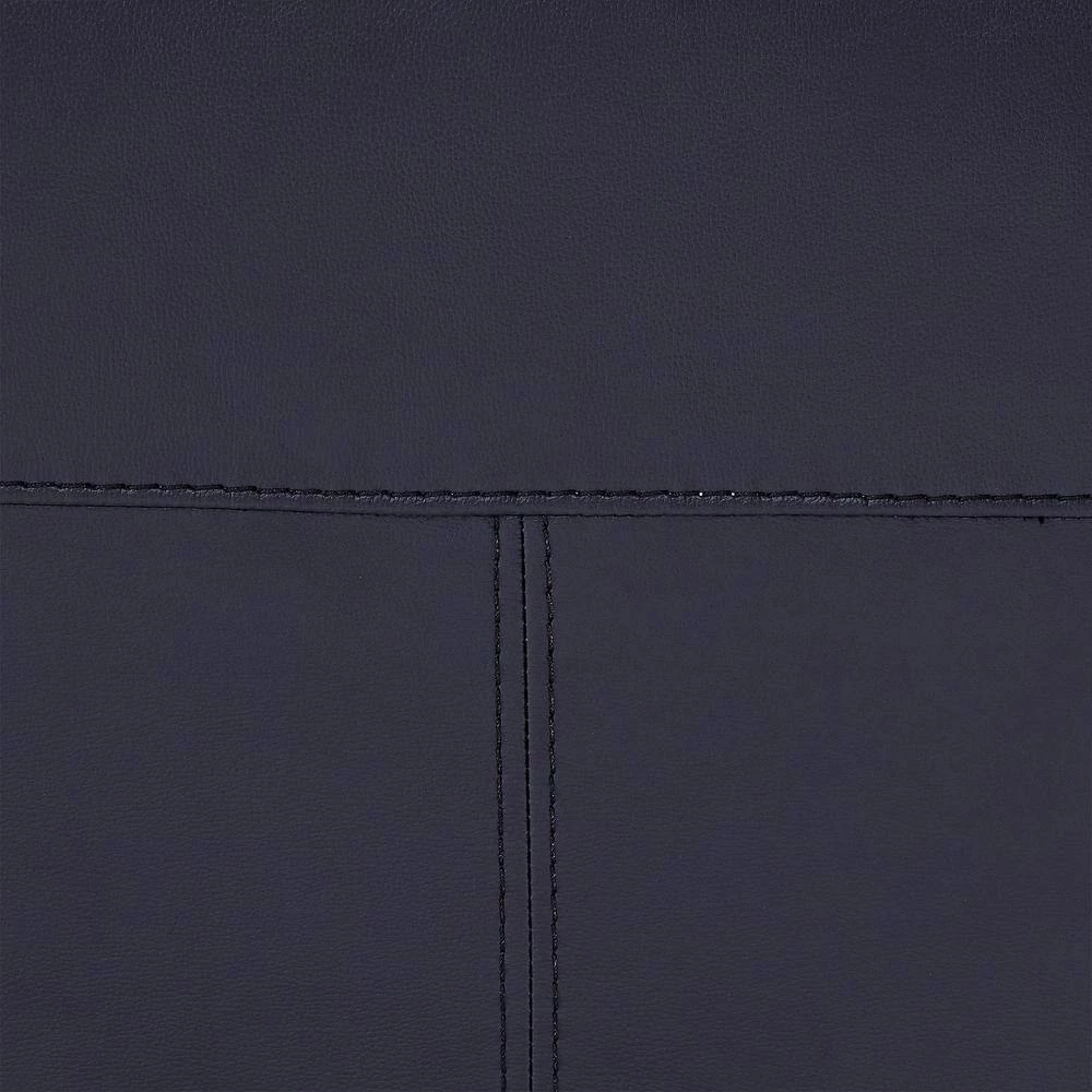 Primrose Dark Metal and Navy Genuine Leather Contemporary Sofa by Armen Living 10 Primrose Dark Metal and Navy Genuine Leather Contemporary Sofa by Armen Living - Image 8