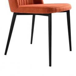 Maine Orange Fabric Dining Chair - Set of 2 by Armen Living 16 Maine Orange Fabric Dining Chair - Set of 2 by Armen Living -Armen Living Online Shop orange armen living dining chairs lcmnsior 44 1000