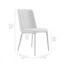 Maine Orange Fabric Dining Chair - Set of 2 by Armen Living 18 Maine Orange Fabric Dining Chair - Set of 2 by Armen Living -Armen Living Online Shop orange armen living dining chairs lcmnsior 76 1000