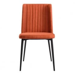 Maine Orange Fabric Dining Chair - Set of 2 by Armen Living 14 Maine Orange Fabric Dining Chair - Set of 2 by Armen Living -Armen Living Online Shop orange armen living dining chairs lcmnsior c3 1000