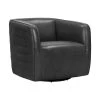 Melanie Swivel Leather Barrel Chair by Armen Living -Armen Living Online Shop pewter armen living accent chairs lcmechpw 64 1000
