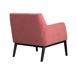 Oliver Pink Velvet Modern Accent Chair with Wood Legs by Armen Living -Armen Living Online Shop pink armen living accent chairs lcolchpnk 4f 1000