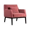 Oliver Pink Velvet Modern Accent Chair with Wood Legs by Armen Living -Armen Living Online Shop pink armen living accent chairs lcolchpnk 64 1000