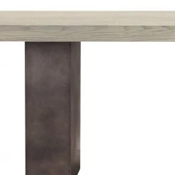 Abbey 47 in. Silver Grey Rectangle Oak Wood Coffee Table by Armen Living -Armen Living Online Shop silver grey armen living coffee tables lcajcogr 4f 1000