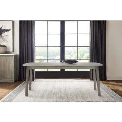 Holland 98 in. Rectangle Silver Grey Oak Wood Top (Seats 8) by Armen Living -Armen Living Online Shop silver grey armen living kitchen dining tables lchndigr 31 1000