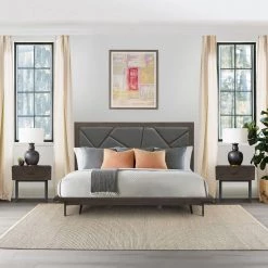 Marquis 3-Piece Smoke Oak Queen Bedroom Set by Armen Living 19 Marquis 3-Piece Smoke Oak Queen Bedroom Set by Armen Living -Armen Living Online Shop smoke armen living bedroom sets setmubdgrqn3a 31 1000