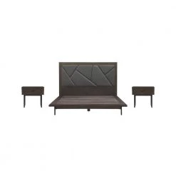 Marquis 3-Piece Smoke Oak Queen Bedroom Set by Armen Living