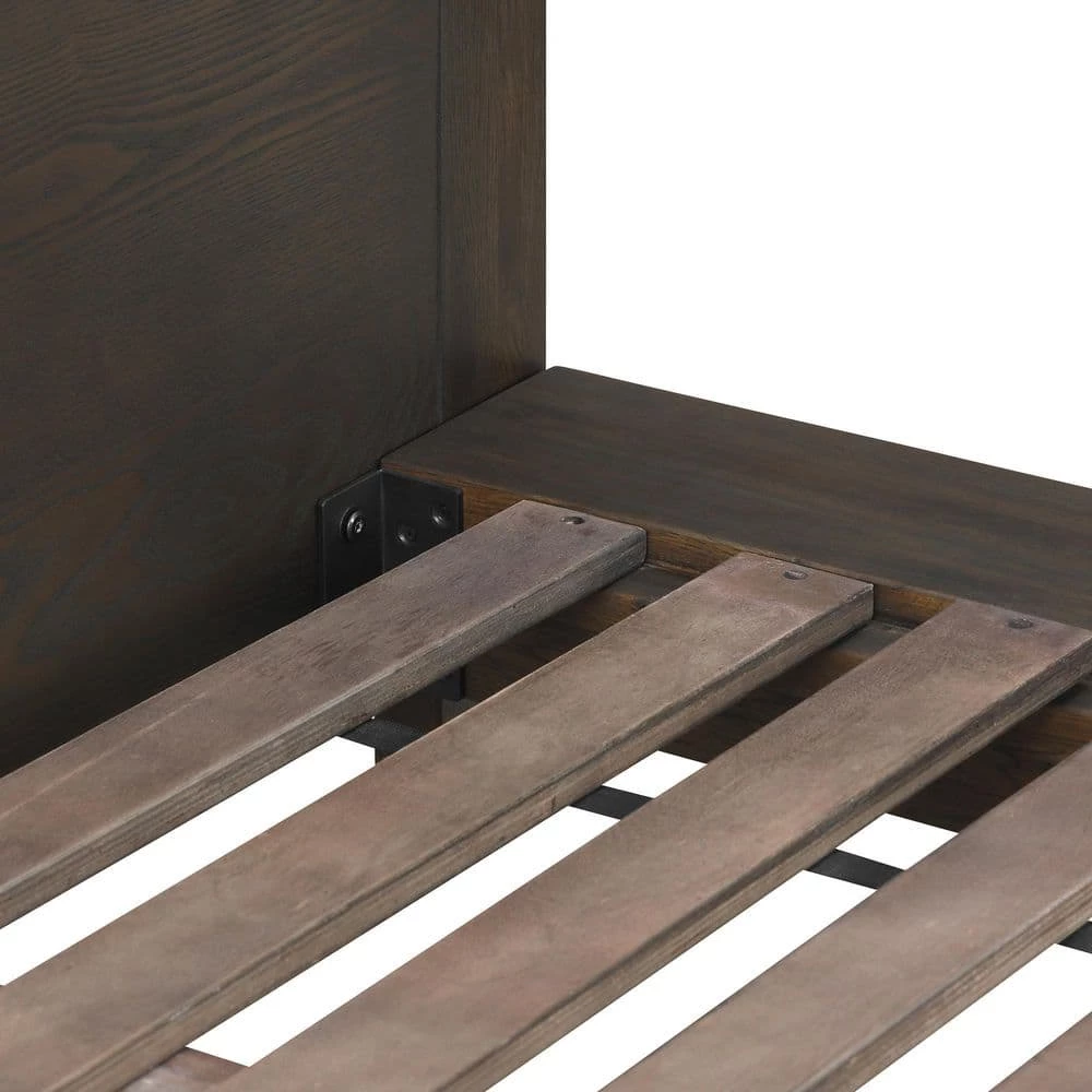 Marquis 3-Piece Smoke Oak Queen Bedroom Set by Armen Living 10 Marquis 3-Piece Smoke Oak Queen Bedroom Set by Armen Living - Image 8