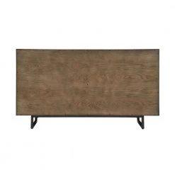 Marquis 6-Drawer Smoke Oak Wood Dresser with Black Metal Legs (33 in. H x 59 in. W x 20 in. D) by Armen Living -Armen Living Online Shop smoke armen living dressers lcmudrgr 4f 1000