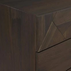 Marquis 6-Drawer Smoke Oak Wood Dresser with Black Metal Legs (33 in. H x 59 in. W x 20 in. D) by Armen Living -Armen Living Online Shop smoke armen living dressers lcmudrgr 76 1000