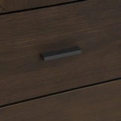 Marquis 6-Drawer Smoke Oak Wood Dresser with Black Metal Legs (33 in. H x 59 in. W x 20 in. D) by Armen Living -Armen Living Online Shop smoke armen living dressers lcmudrgr fa 1000