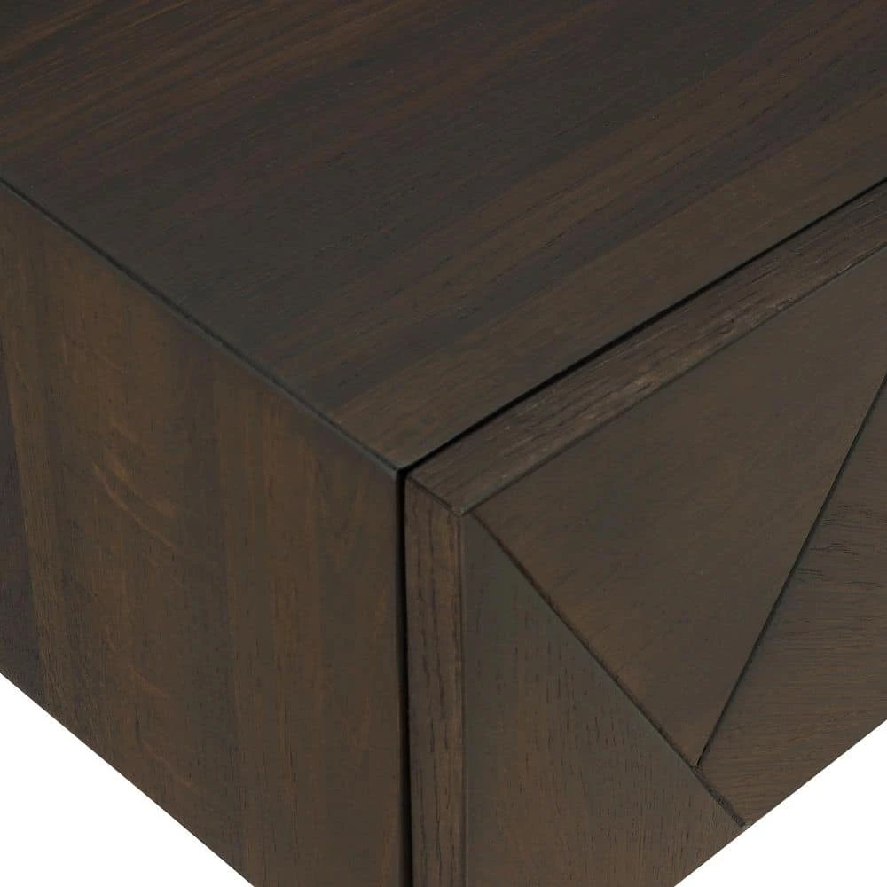 Marquis 1-Drawer Smoke Oak Nightstand (23 in. H x 24 in. W x 18 in. D) by Armen Living 7 Marquis 1-Drawer Smoke Oak Nightstand (23 in. H x 24 in. W x 18 in. D) by Armen Living - Image 5