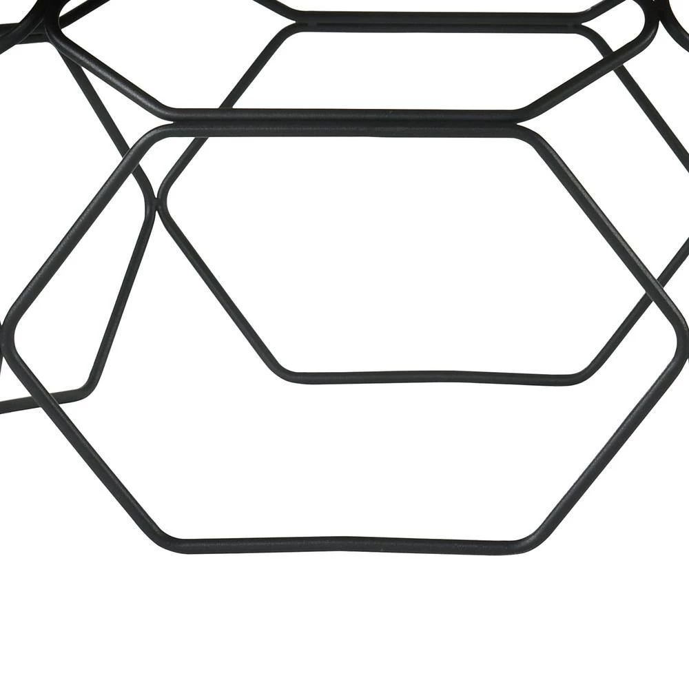 Cosmo Walnut Veneer Coffee Table with Black Metal Base by Armen Living 6 Cosmo Walnut Veneer Coffee Table with Black Metal Base by Armen Living - Image 4