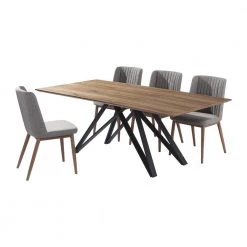 Wade 5-Piece Walnut Dining Set by Armen Living