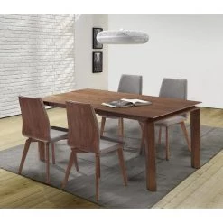 Treviso 5-Piece Walnut Dining Set by Armen Living -Armen Living Online Shop walnut armen living dining room sets settvdiwaacgy 31 1000